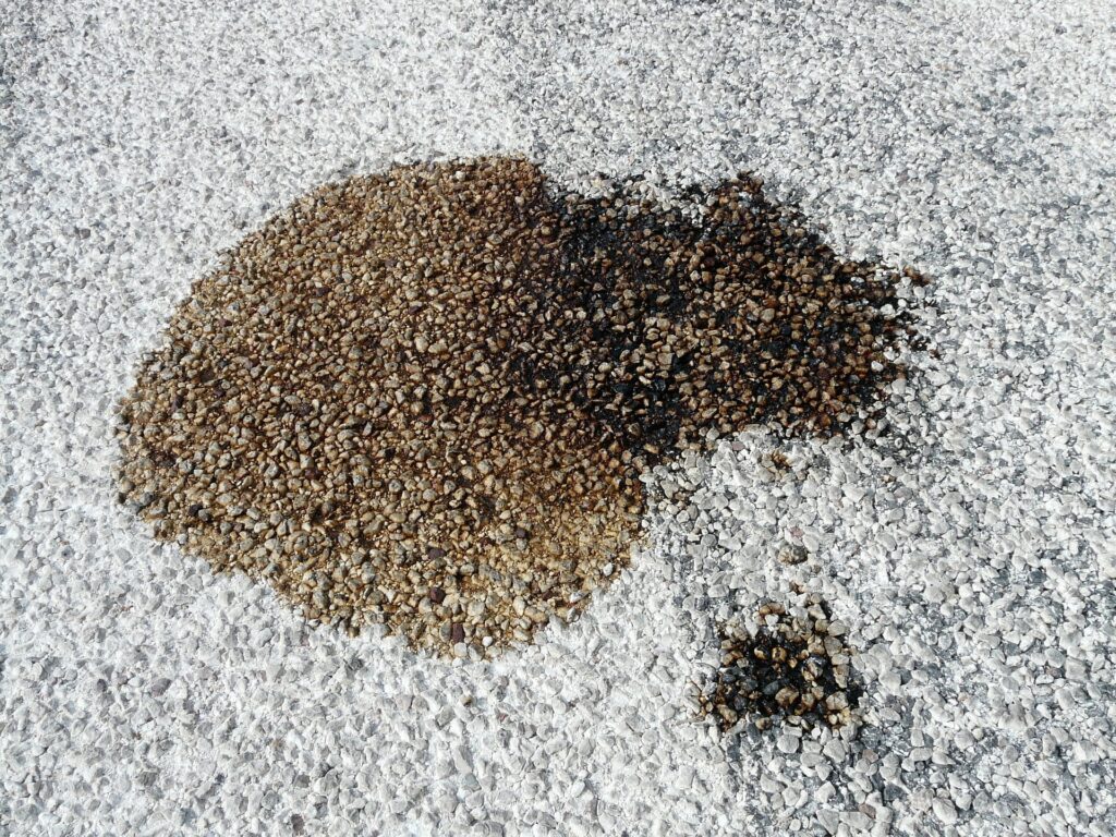 asphalt oil stains