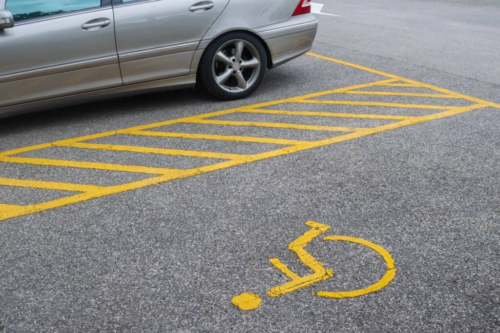 ada parking space stencil