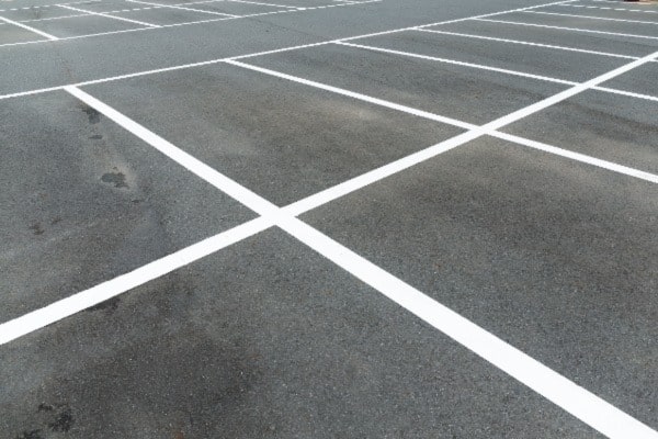 Parking lot stripes at Superior Asphalt LC