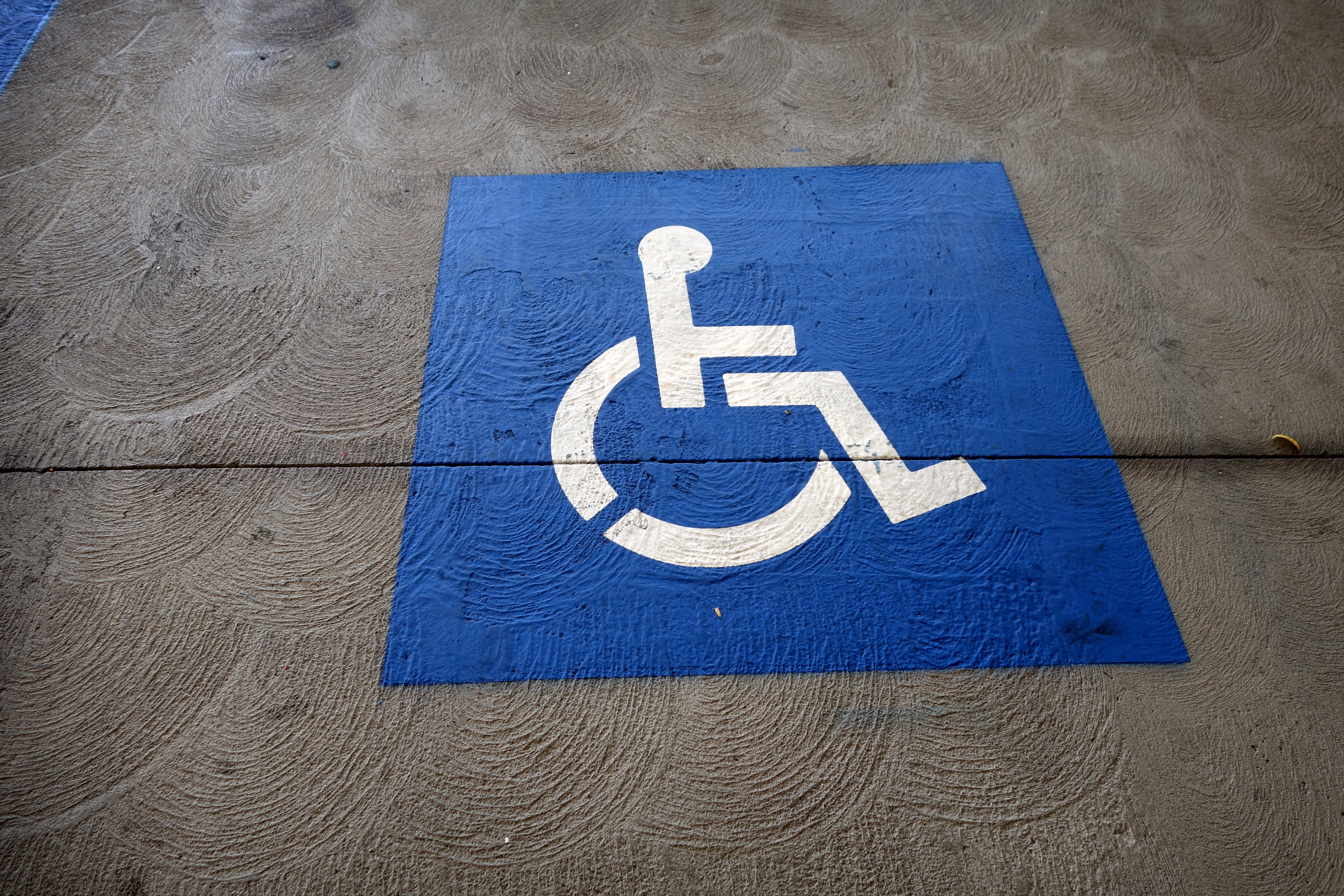 parking space dimensions - handicap stall